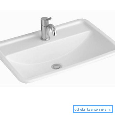 Lavabo 60x40 - küçük banyolar için kısaltılmış versiyonu Lavabo 60x40 - küçük banyolar için kısaltılmış versiyonu