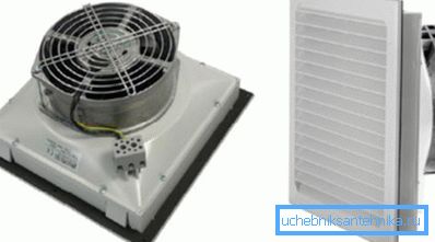Filtre elemanı ve fanlı ızgara Filtre elemanı ve fanlı ızgara