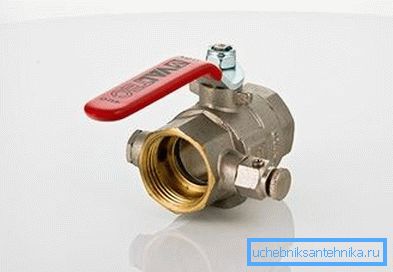 Drenaj ve hava valfi Valtec ile küresel vana