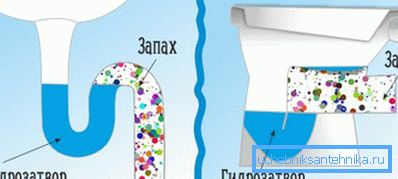 Lavabo ve tuvalet altındaki su tutucu şeması Lavabo ve tuvalet altındaki su tutucu şeması