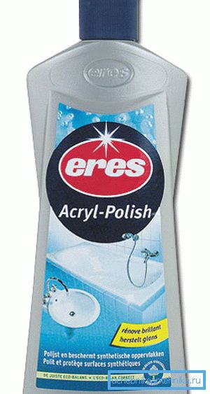 Akrilik paletleri ve banyoları restore etmek için araçlar Akrilik paletleri ve banyoları restore etmek için araçlar