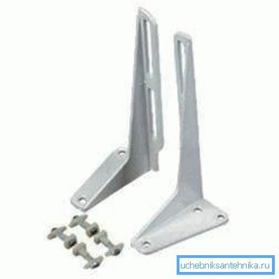 Lavabo için çelik braketler - 35 cm standart uzunluk Lavabo için çelik braketler - 35 cm standart uzunluk