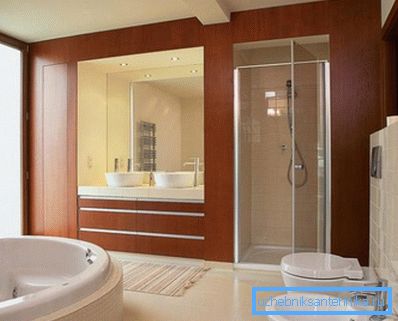 Duşlu şık ve fonksiyonel banyo Duşlu şık ve fonksiyonel banyo