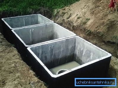 Üç odalı beton fosseptik Üç odalı beton fosseptik