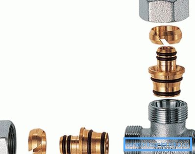 Metal boru ile bağlantı için Tee perekhodka