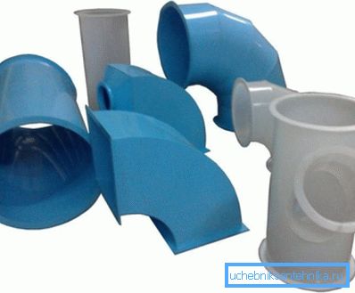 Farklı şekil ve boyutlarda havalandırma için PVC borular Farklı şekil ve boyutlarda havalandırma için PVC borular