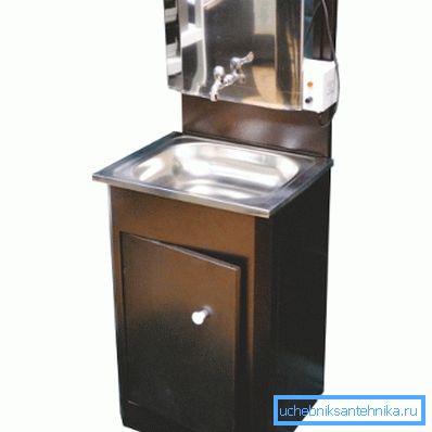 Bir ülke lavabo için bordür ve lavabo - paslanmaz çelik. Bir ülke lavabo için bordür ve lavabo - paslanmaz çelik.