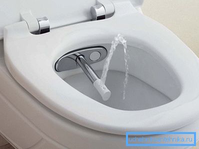 Entegre duşa sahip tuvalet Entegre duşa sahip tuvalet