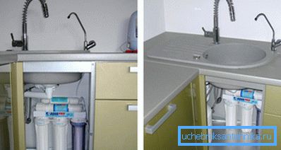 Lavabonun altında içme suyu için bir filtre takın Lavabonun altında içme suyu için bir filtre takın