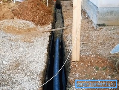Evin etrafında drenaj cihazı Evin etrafında drenaj cihazı