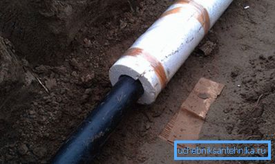 1216 Zeminde boru izolasyonu için kabuk