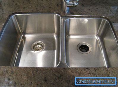 Gömme paslanmaz çelik çift lavabo Gömme paslanmaz çelik çift lavabo
